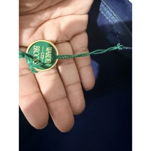 NOTRE DAME Warden Brooks Canvas Banker Duffle Bag Navy Made in USA NWT P - Picture 3 of 5